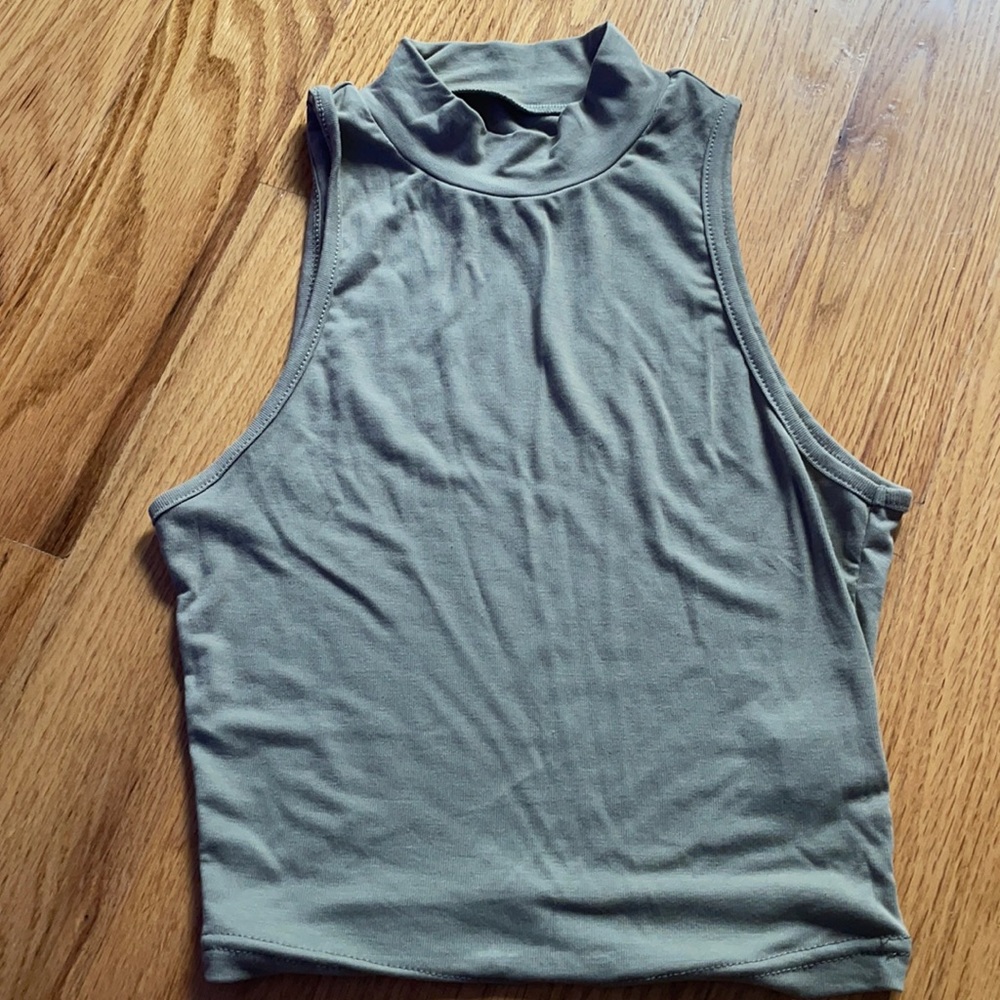 Sage green tank top